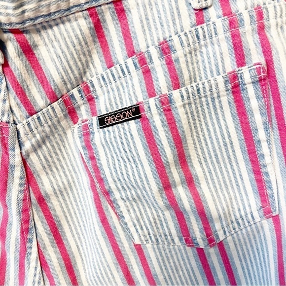 Sasson | Vintage 90’s Y2K Stripped Shorts Size 8/10 - Picture 6 of 8